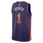 Maillot NBA Phoenix Suns Devin Booker Nike 2023-24 City Edition Violet Swingman - Homme